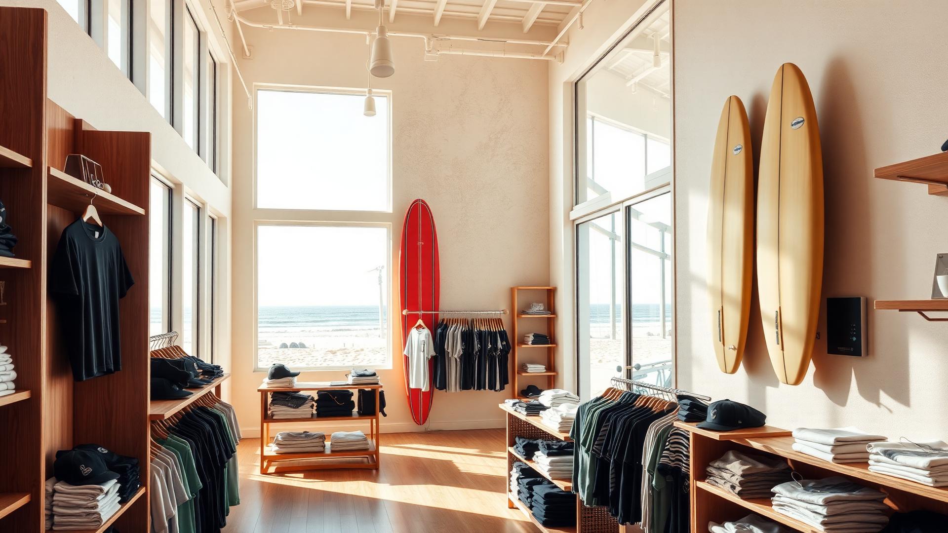 Interior tienda Ola Surf